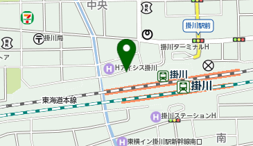 掛川駅北駐車場の地図画像
