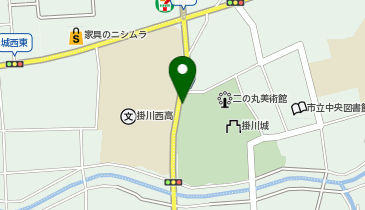 掛川城公園駐車場の地図画像