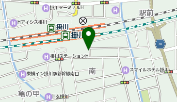 掛川駅南第1駐車場の地図画像