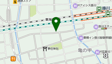 掛川駅南第2駐車場の地図画像