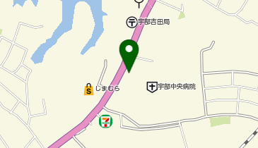 タイムズ宇部中央病院第1の地図画像