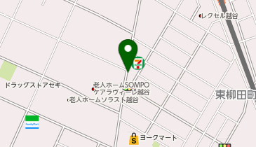 タイムズビッグ・エー越谷赤山店の地図画像