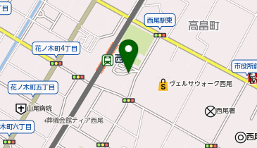 タイムズ西尾駅東広場駐車場の地図画像