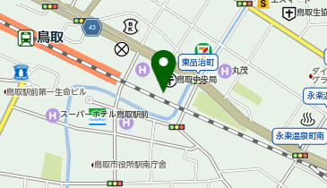 鳥取中央郵便局駐車場の地図画像
