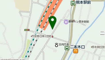 JR熊本駅ビル第1の地図画像