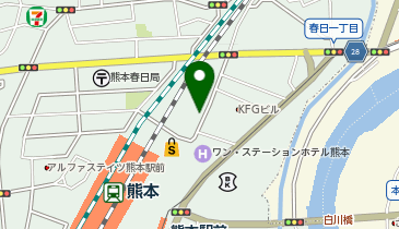 JR熊本駅ビル第3の地図画像