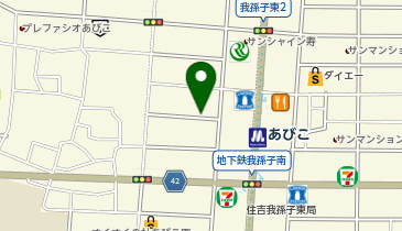 タイムズイオンタウンあびこ駅前の地図画像