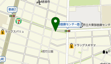 タイムズ東部医療センター前第2の地図画像