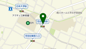 タイムズ世田谷観音交差点の地図画像