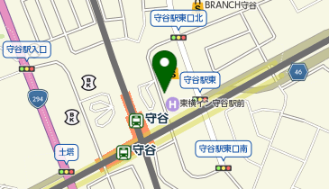 タイムズ守谷駅東口の地図画像
