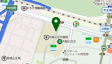 タイムズ大阪公立大学医学部附属病院の地図画像