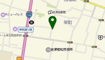タイムズ会津若松市役所通りの地図画像