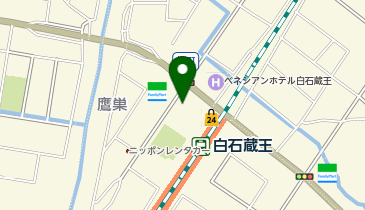 白石蔵王駅西口駐車場の地図画像