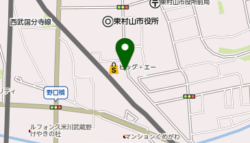 ビッグ・エー東村山本町店の地図画像