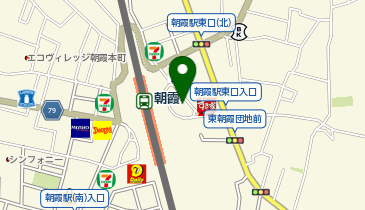 タイムズ朝霞駅東口広場駐車場の地図画像