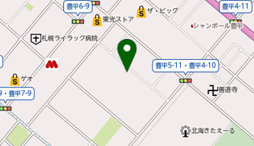 タイムズ豊平5・10の地図画像