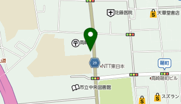 高崎郵便局駐車場の地図画像