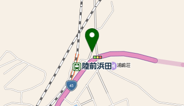 タイムズ陸前浜田駅前の地図画像
