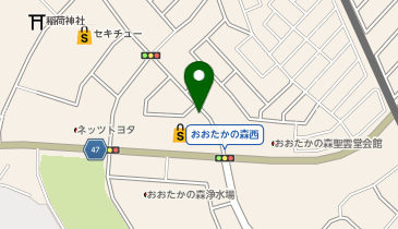タイムズベルク流山おおたかの森店第1駐車場の地図画像