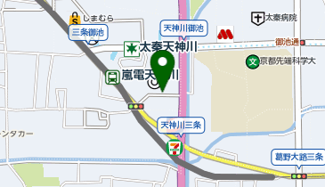 タイムズサンサ右京地下駐車場の地図画像