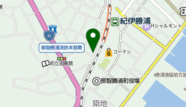 タイムズ紀伊勝浦駅前の地図画像