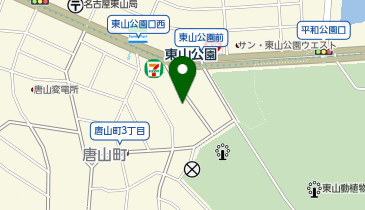 タイムズ東山動植物園前の地図画像