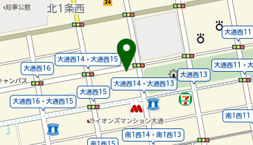 タイムズ大通西14第2の地図画像