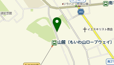タイムズ札幌もいわ山ロープウェイ山麓駐車場上階の地図画像