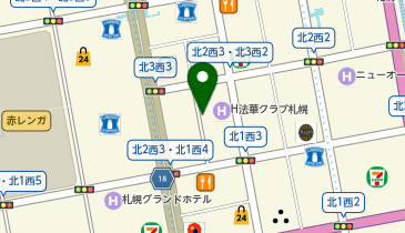 タイムズ北2西3第2の地図画像