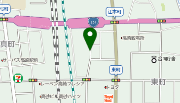 タイムズ高崎プリンス第1駐車場の地図画像
