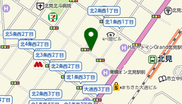 タイムズ北見北2西1の地図画像