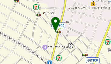 デイリーパーク小作駅前の地図画像