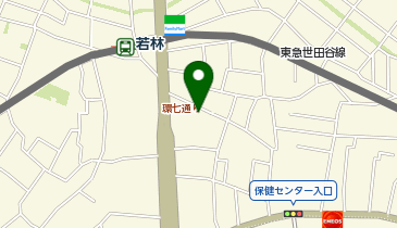 ウェルカムパーク世田谷若林の地図画像