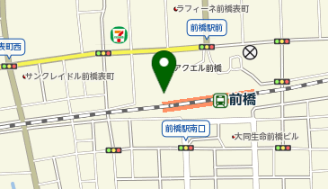 Dパーキング前橋駅北口の地図画像