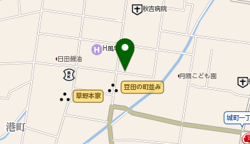 豆田町上町通り駐車場の地図画像