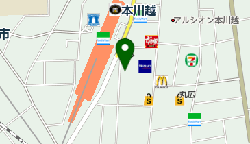 本川越駅前立体駐車場の地図画像