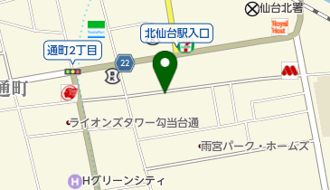 ホットハウス北仙台第9パーキングの地図画像