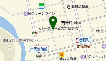 ホットハウス定禅寺第4パーキングの地図画像