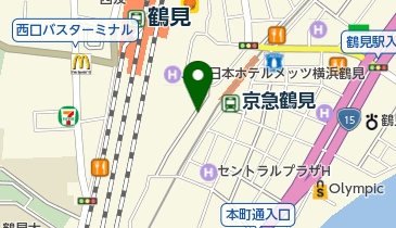 Kパーキング鶴見駅前時間貸駐車場の地図画像