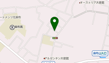 元麻布パーキングの地図画像