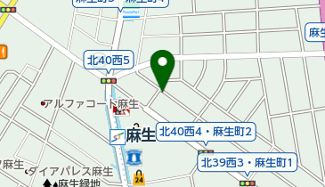 NBパーキング麻生町の地図画像