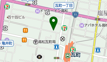 ナイスパーキング瓦町2丁目10の地図画像