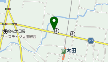 ナイスパーキング百十四銀行太田支店1004の地図画像