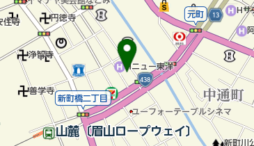 ナイスパーキング新町橋205の地図画像
