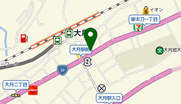 ニッシンパーク大月駅前の地図画像