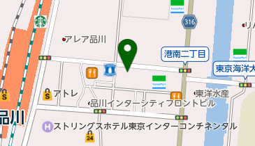 品川フロントビル駐車場の地図画像