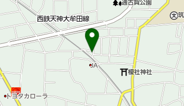 太宰府市朱雀コインパーキングの地図画像