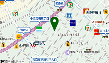 日本車庫アパホテル<小伝馬町>駐車場の地図画像