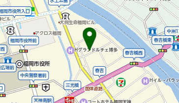 フローラルイン西中洲コインパーキングの地図画像