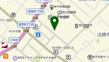 米子市役所有料駐車場(米子市美術館駐車場・米子市立図書館駐車場)の地図画像